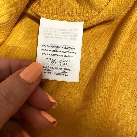 Madewell Texture & Thread Tiered Gold Yellow Tank Top Size Small‎ - Picture 4 of 6